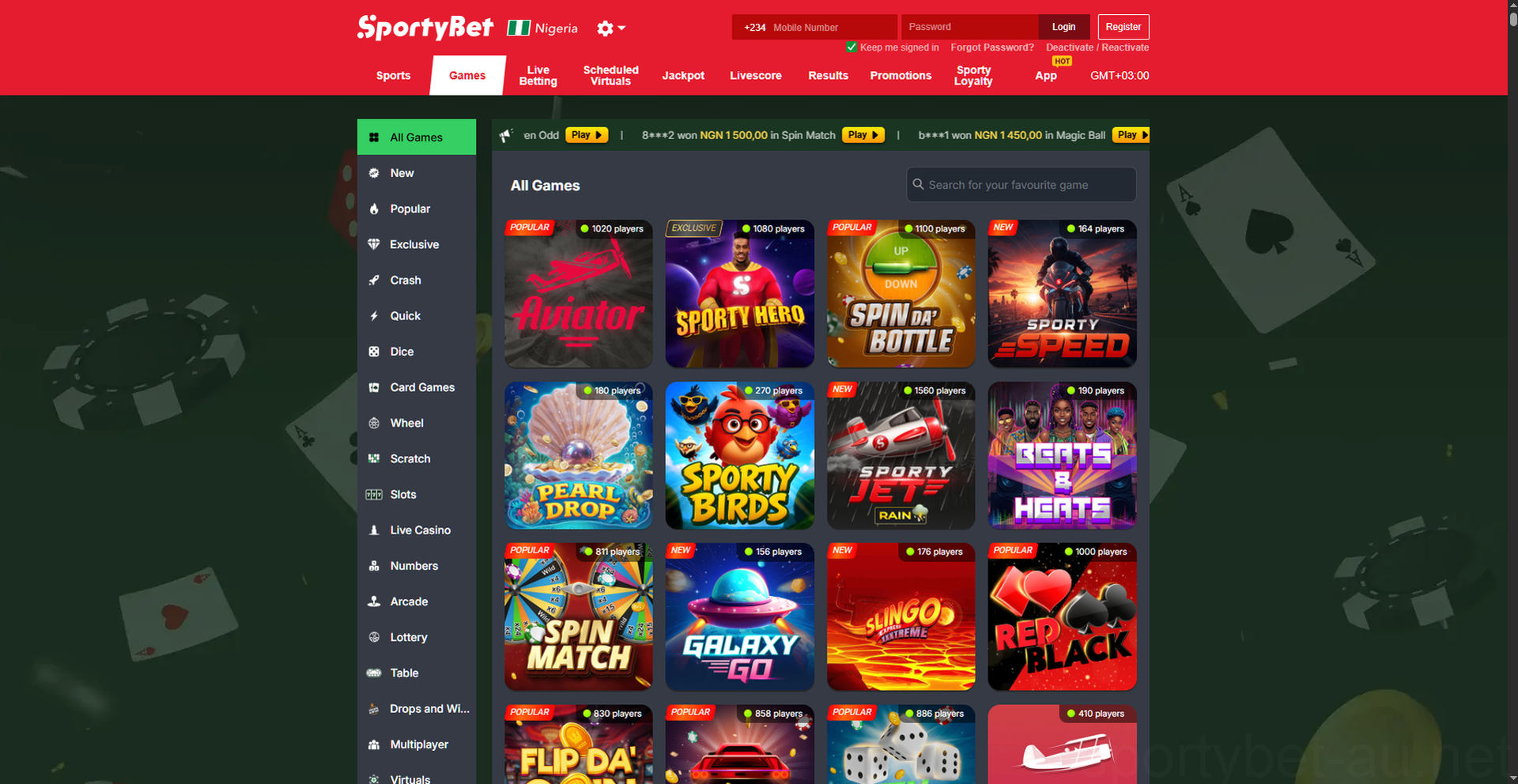 Sportybet Casino Casino