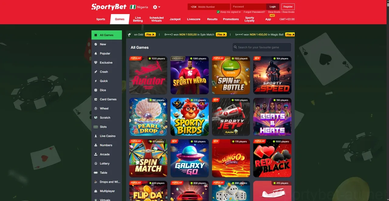 Sportybet Casino Casino
